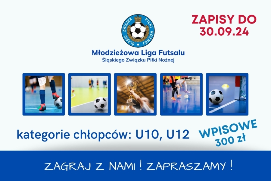 Młodzieżowa Liga Futsalu wraca - zapisz drużynę!